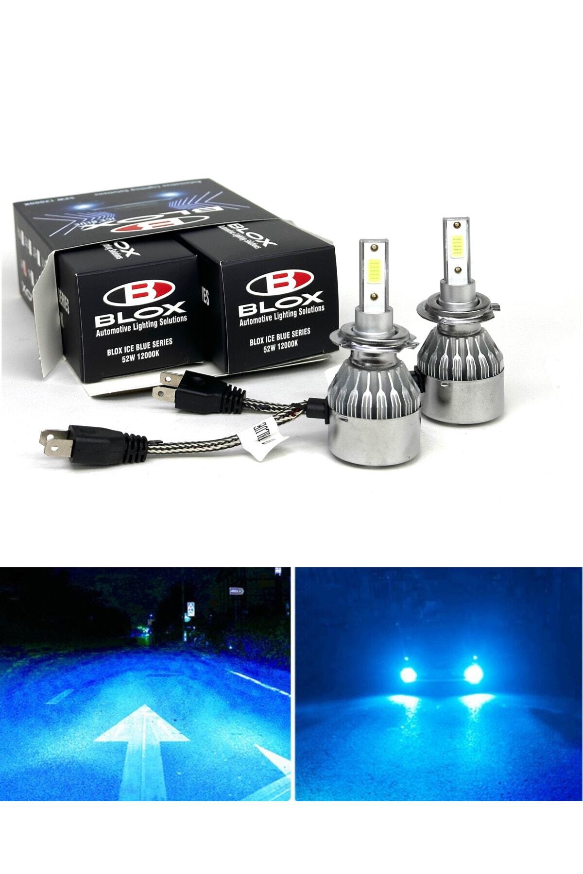 BLOX H7 Buz Mavisi Led Xenon Yeni Nesil Fan Buz Mavisi Led Zenon