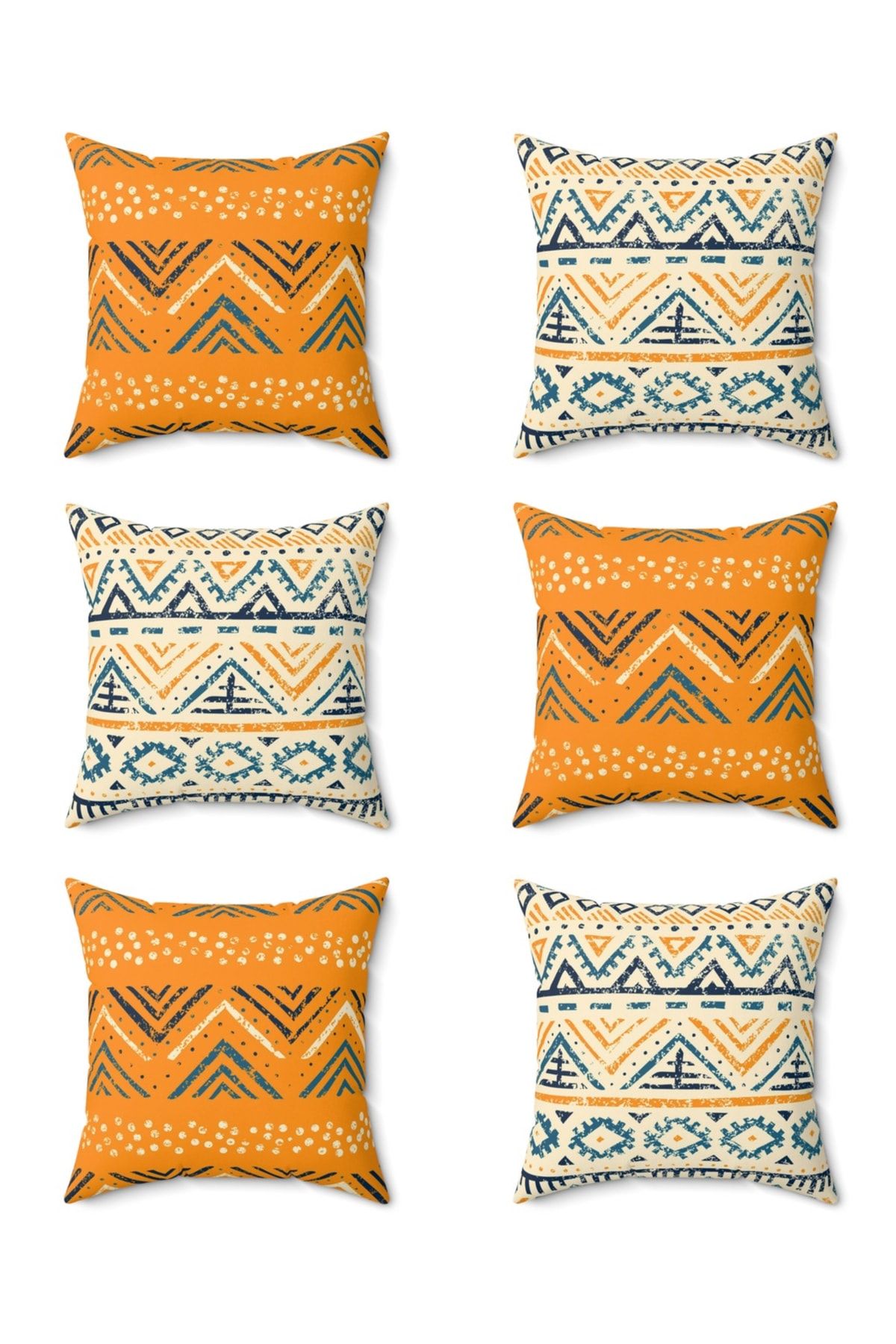 Decorative 2025 orange pillows