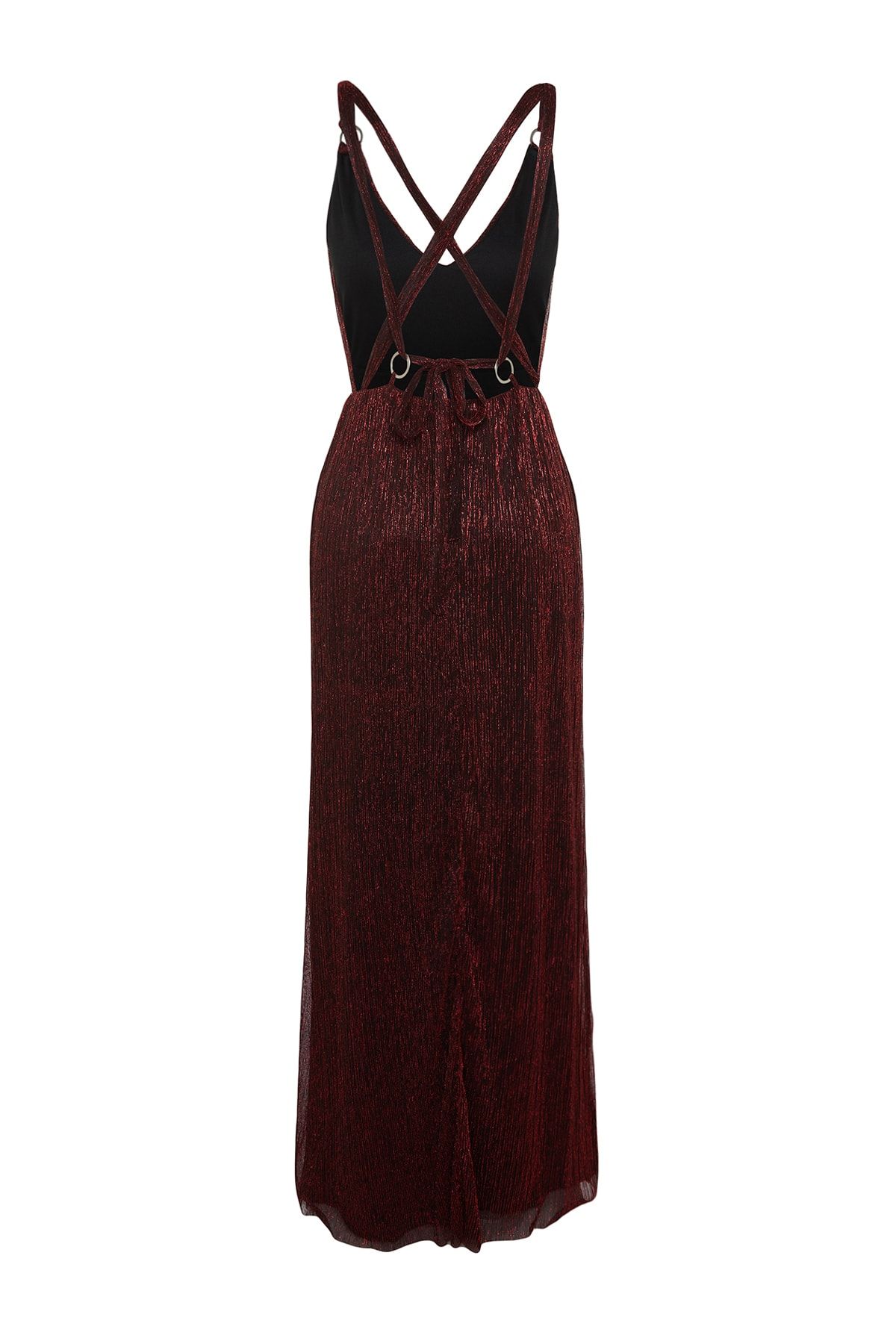 Trendyol Collection Evening Prom Dress Burgundy A line