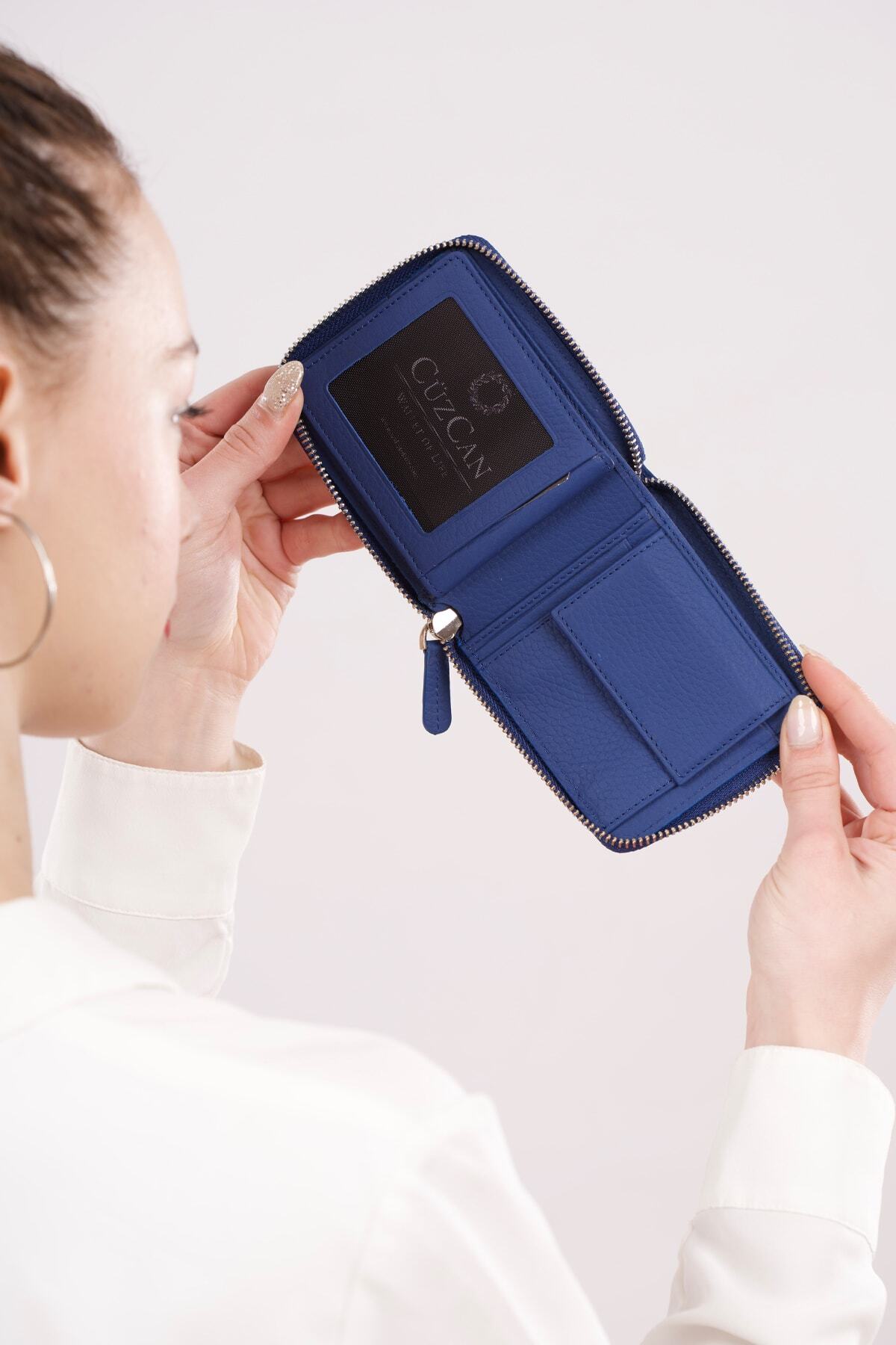 کیف پول مردانه آبی CüzCan | 132 اورجینال - تصویر 3
