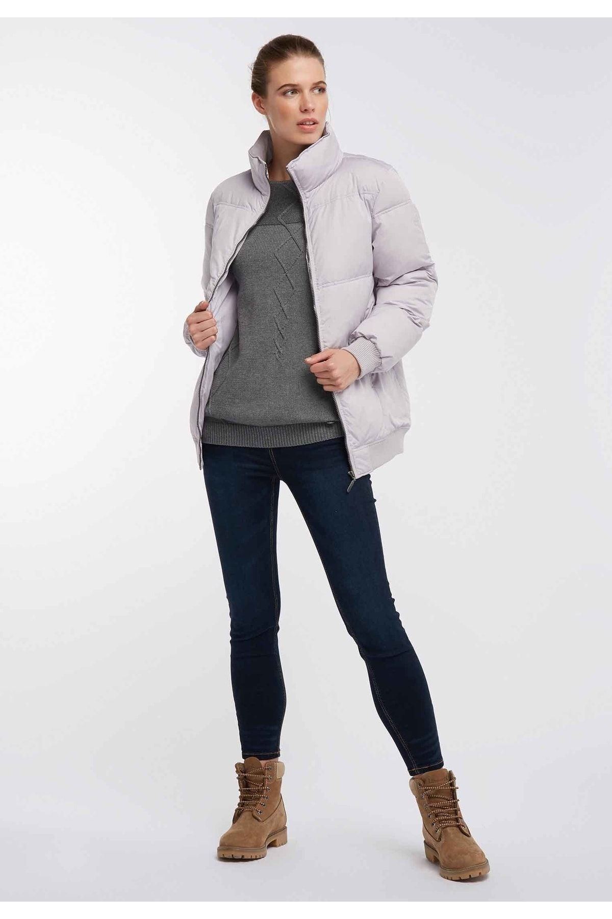 Dreimaster Jacke Grau Regular Fit