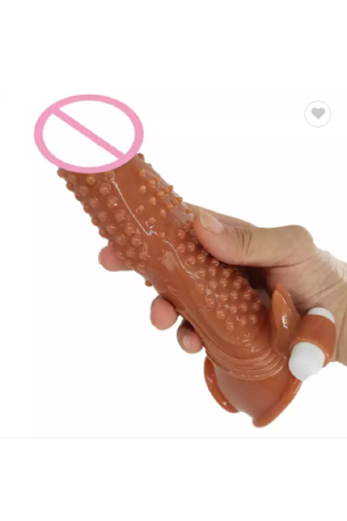 Tırtıklı Uzatmalı Testis Sıkılaştıcılı Titreşimli Penis Kılıfı 5