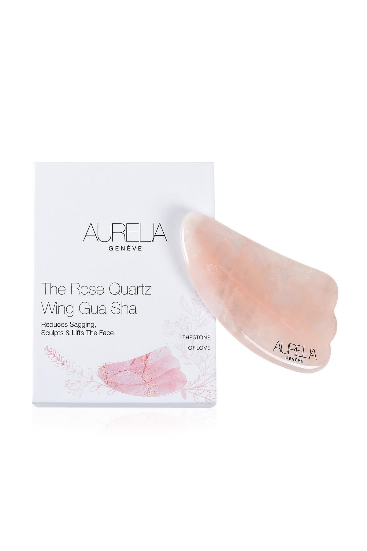Rose Quartz Wing Gua Sha - Melek Kanadı Gua Sha Taşı - Pembe Kuvars — صورتی AR2035 — تصویر 5 از 8