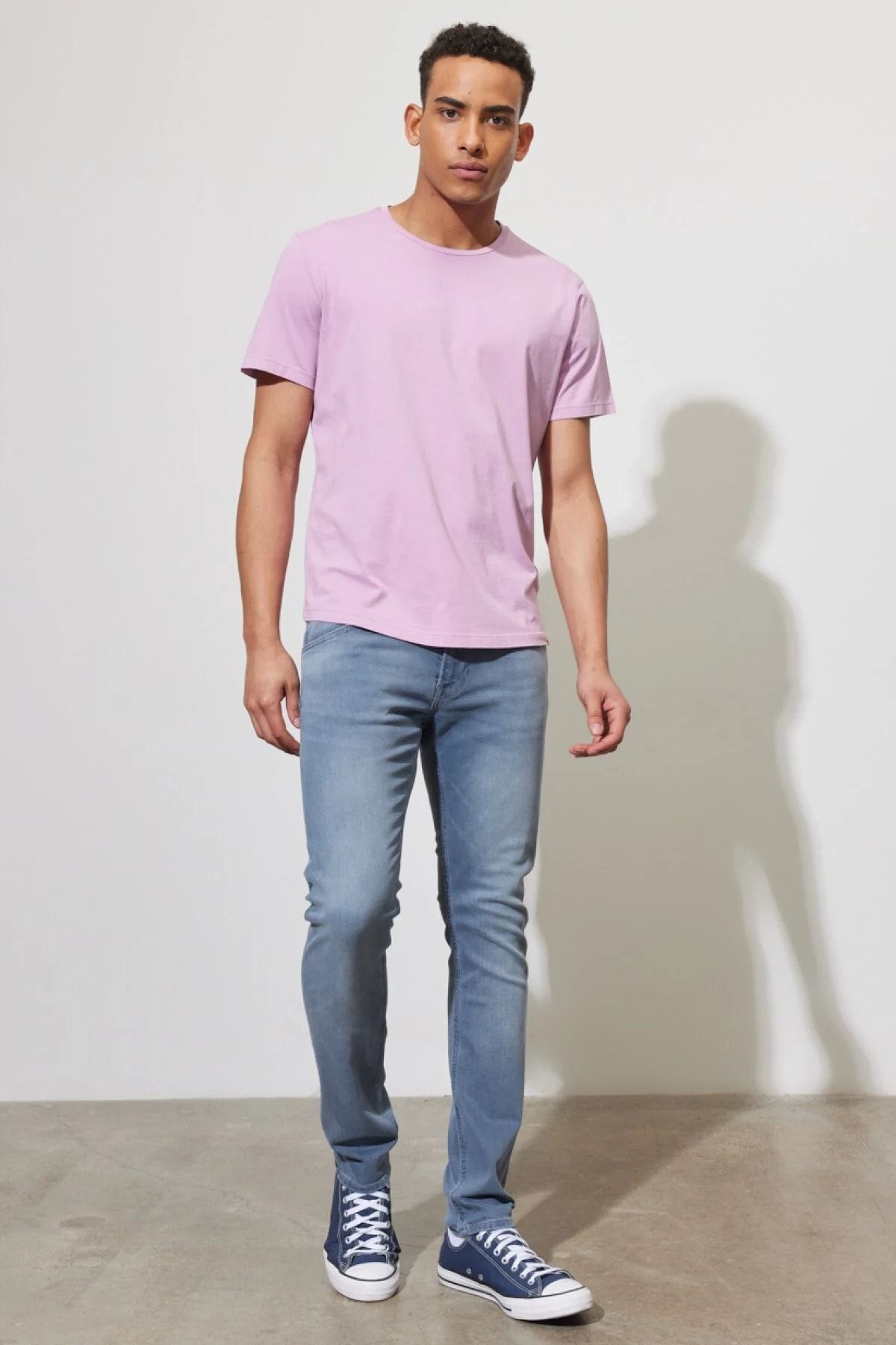 شلوار جین آبی مردانه Slim Fit Skinny Leg Blue L719026UQ Lee