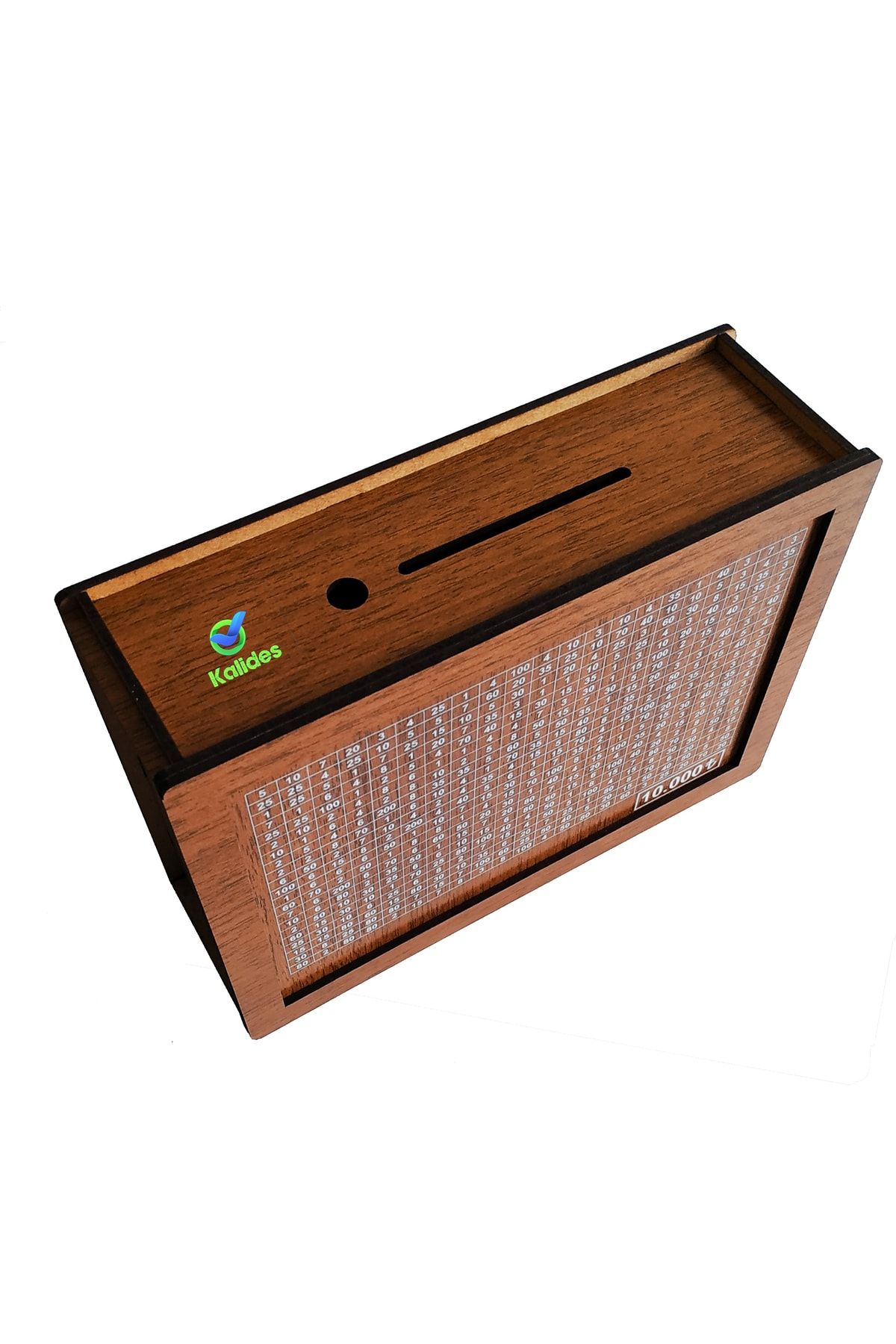 Parabox - 10.000tl Kumbara (KURULU) , Ahşap Para Biriktirme Hedef Kutusu - Hediyelik Ürünler