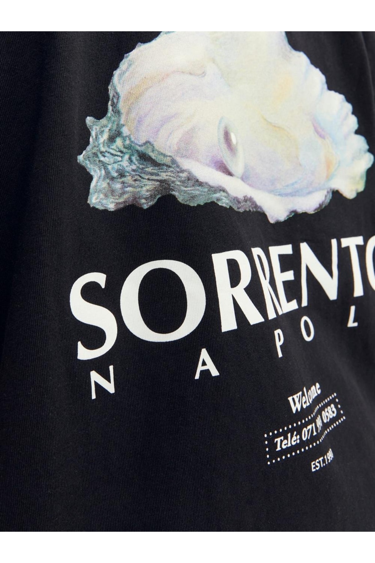 تیشرت مردانه مشکی جک اند جونز | 12241610 اورجینال - تصویر 5