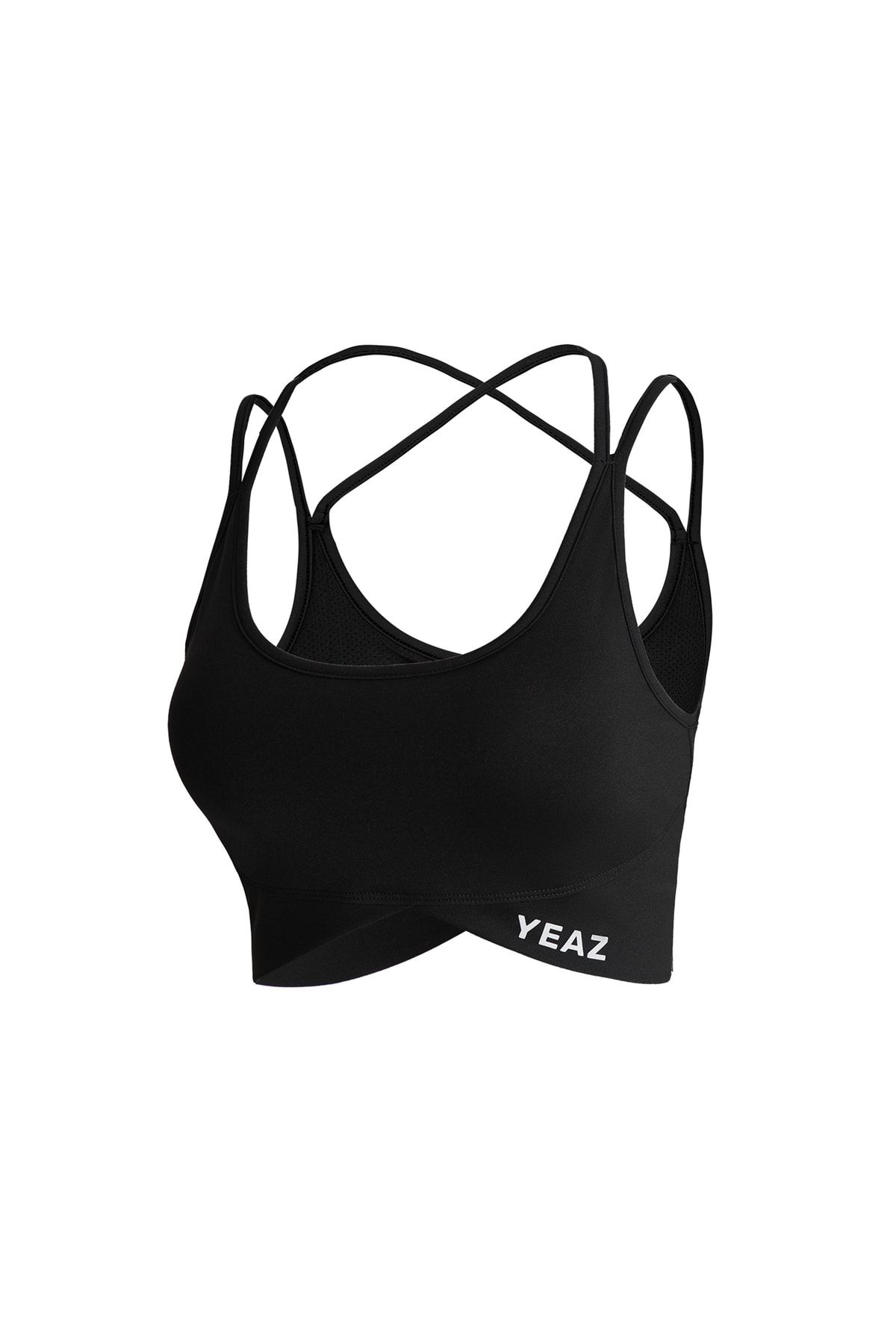 YEAZ Sport-BH Schwarz Unifarben