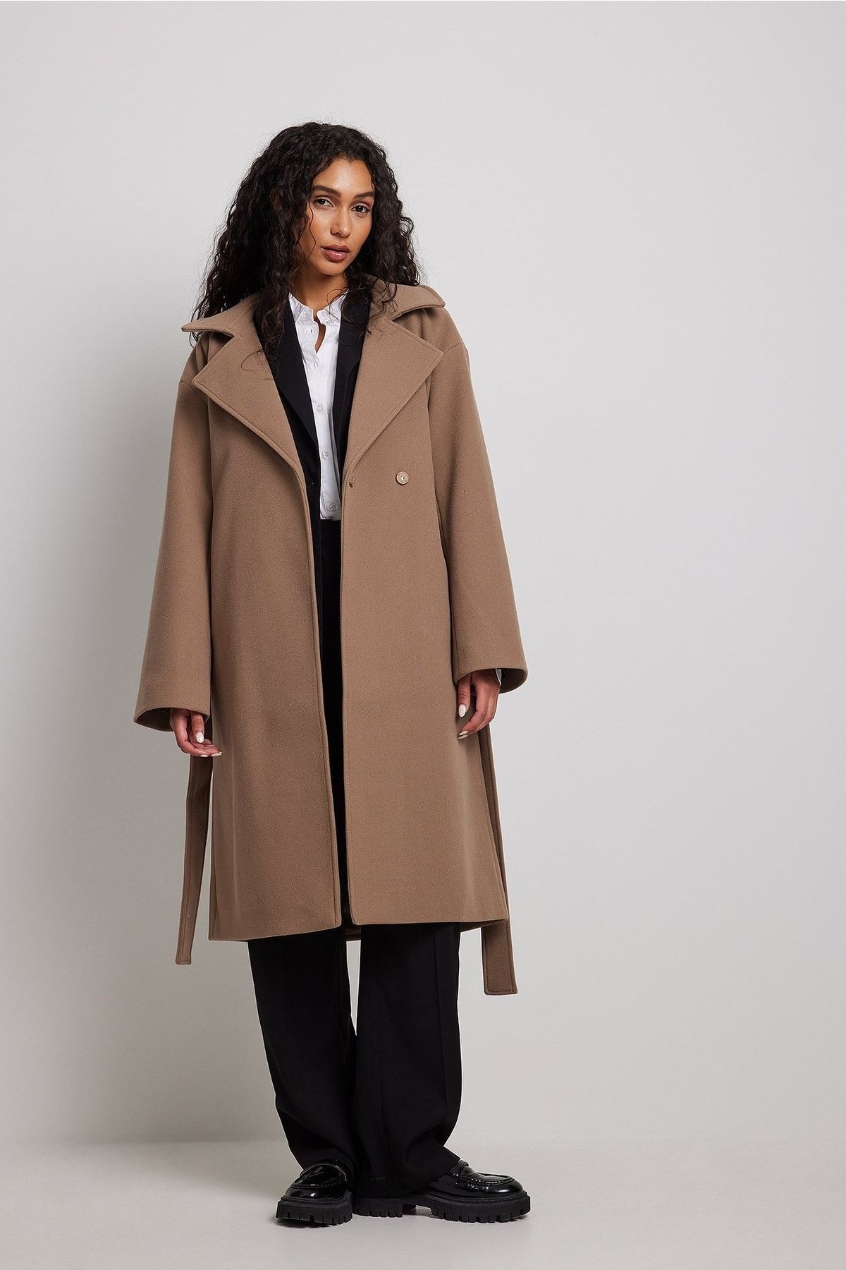 NA-KD Winterjacke Braun Basic