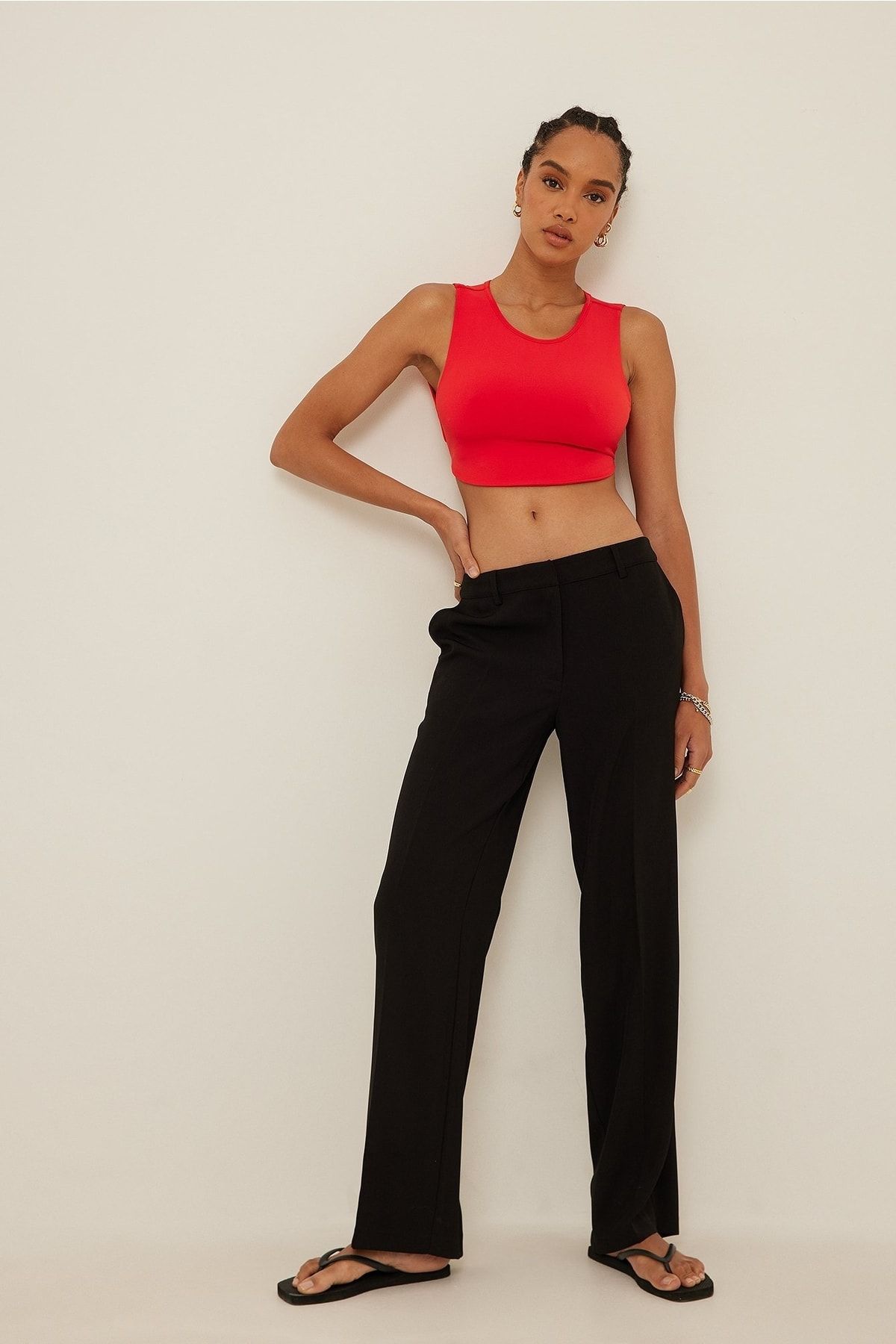 NA-KD Bluse Rot Regular Fit FN5715