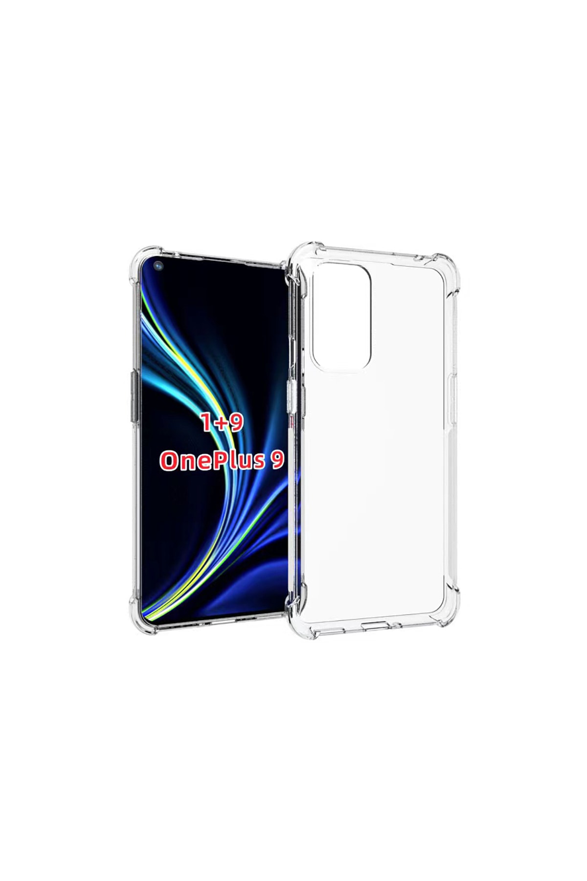 One Plus 9 Şeffaf Airbag Antishock Köşe Korumalı Sert Silikon Kılıf