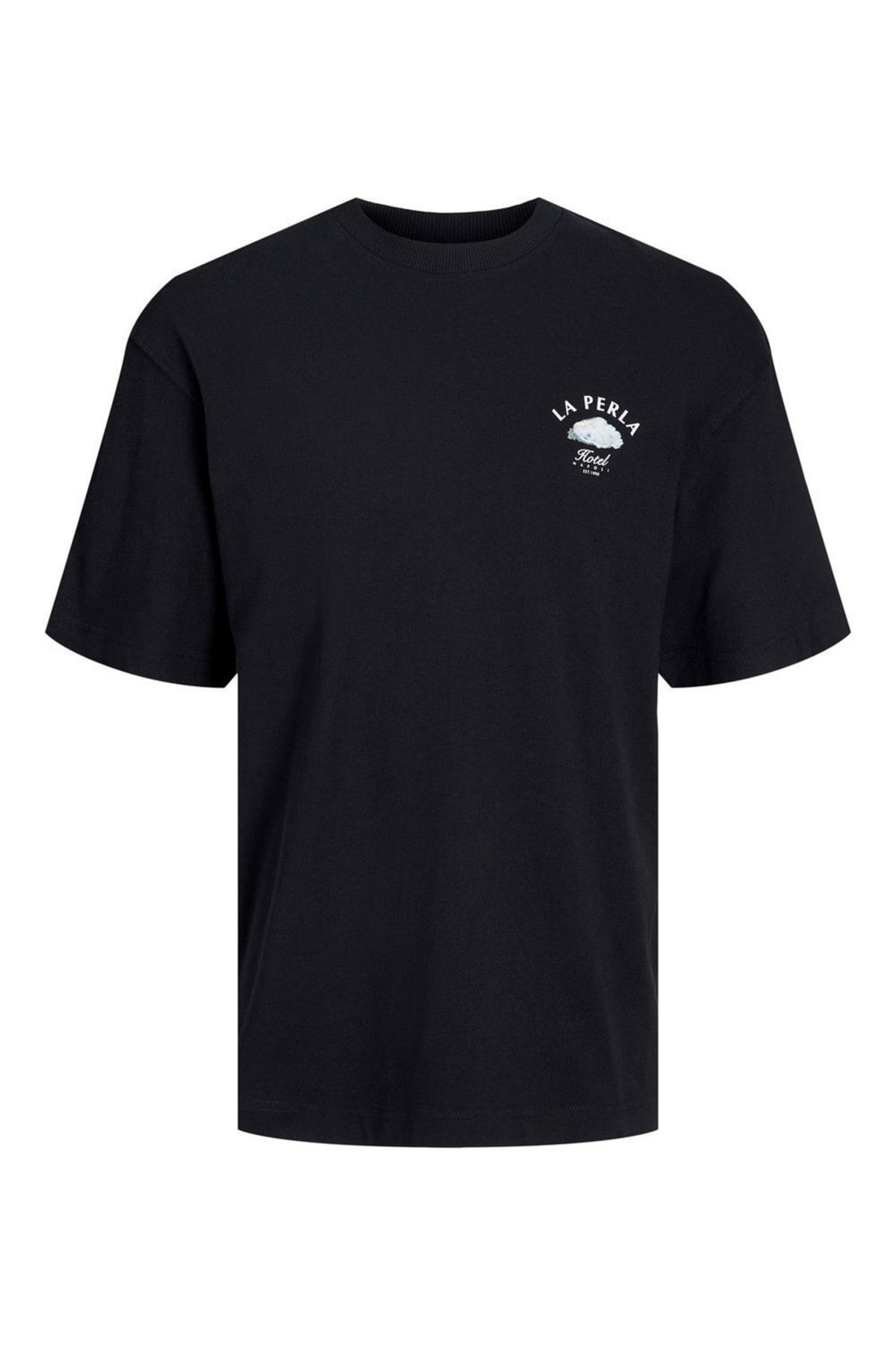 تیشرت مردانه مشکی جک اند جونز | 12241610 اورجینال - تصویر 7