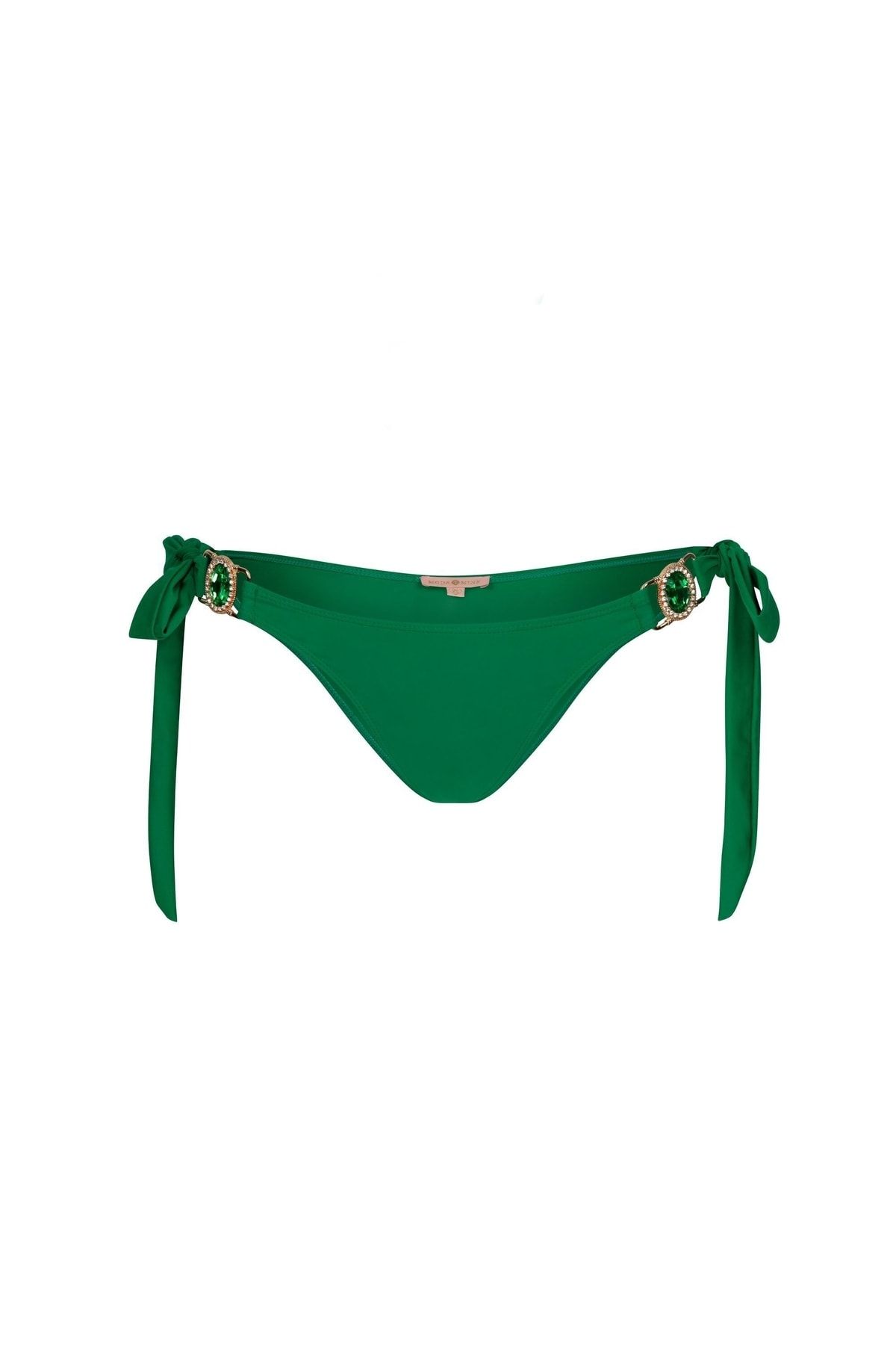 Moda Minx Bikini-Hose Grün Unifarben Fast ausverkauft