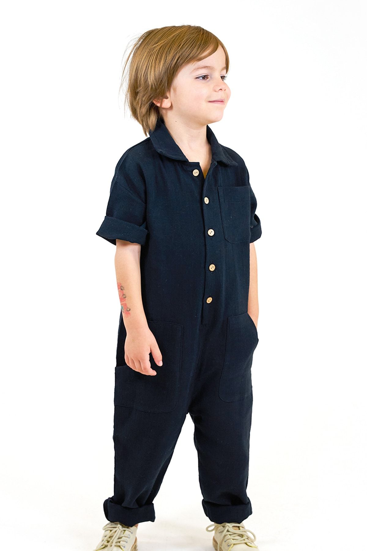 Blue jumpsuit for boys new arrivals