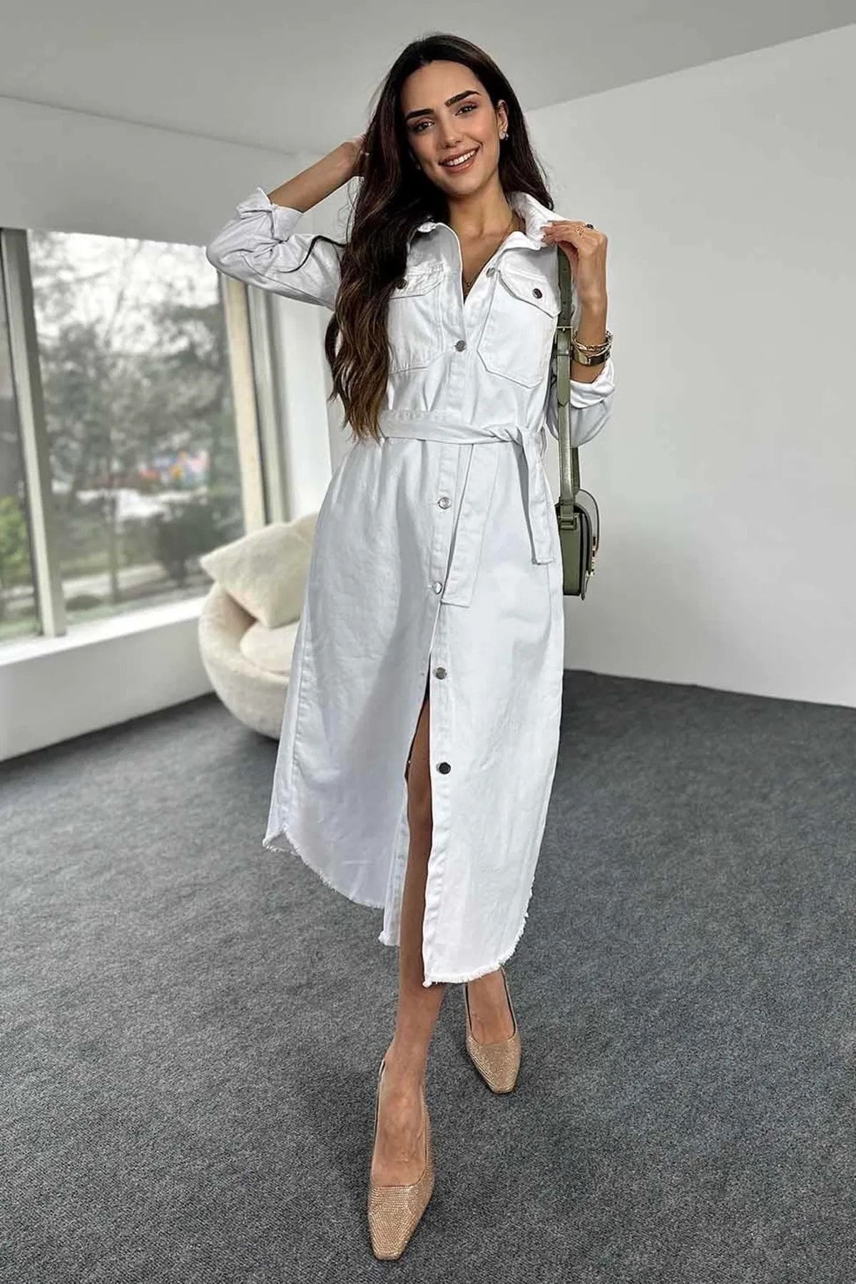 Denim dress belt hot sale