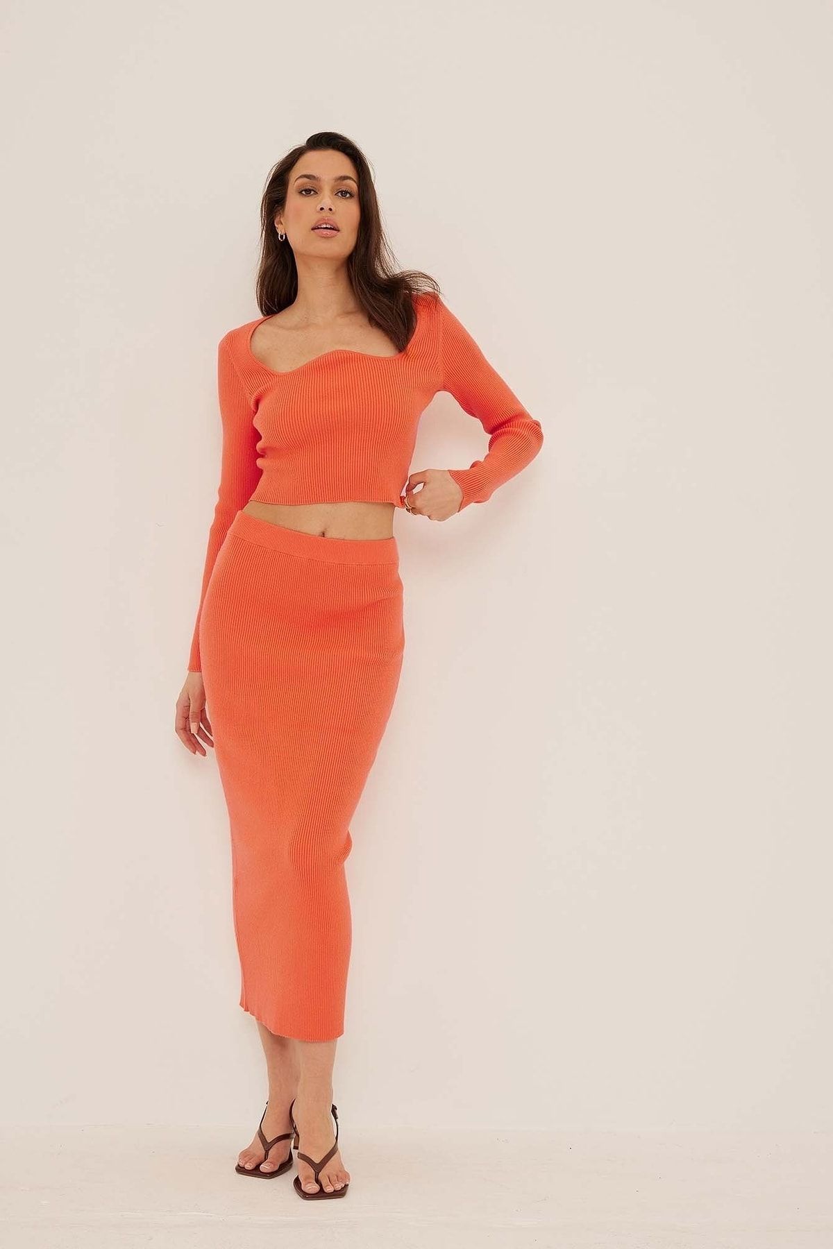 NA-KD Rock Orange Midi