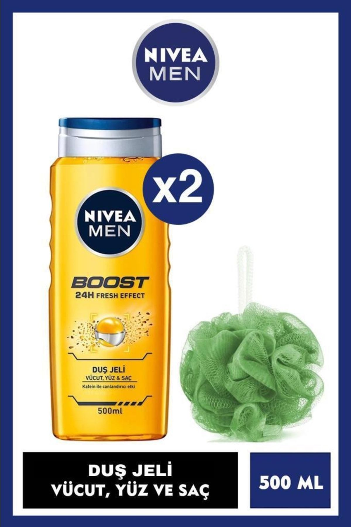 NIVEA Formen Boost Duş Jeli-erkek Vücut Temizlik Seti