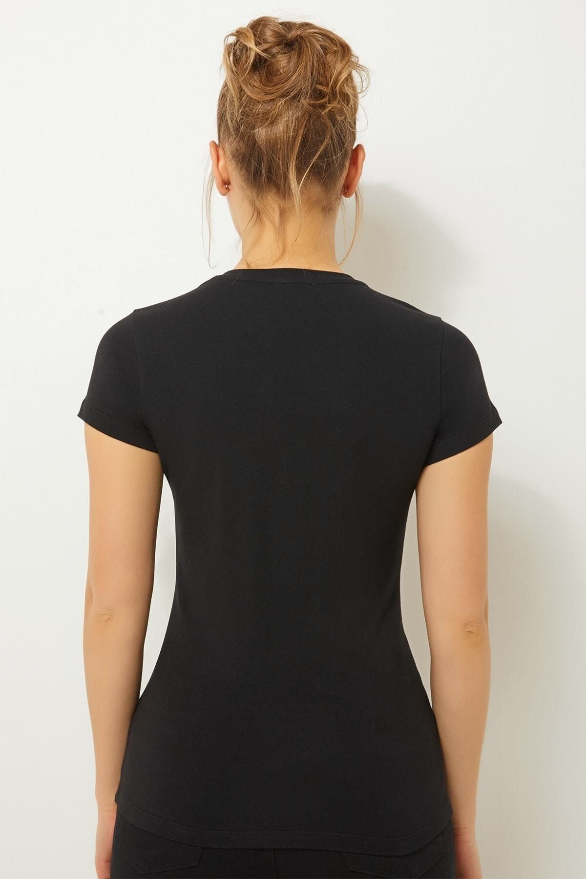 ZEY-30493 Women's Crew Neck Short Sleeve T-shirt 2