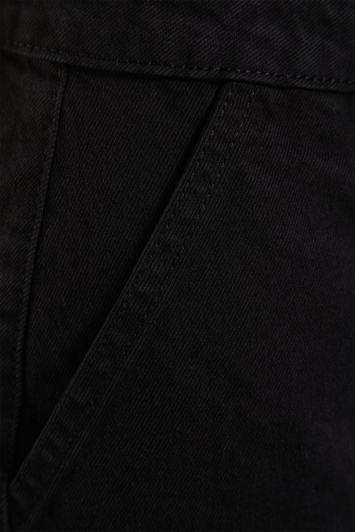 Trendyolmilla  Siyah Cep Detaylı Yüksek Bel Wide Leg Jeans TWOAW22JE0595 - Görsel 10