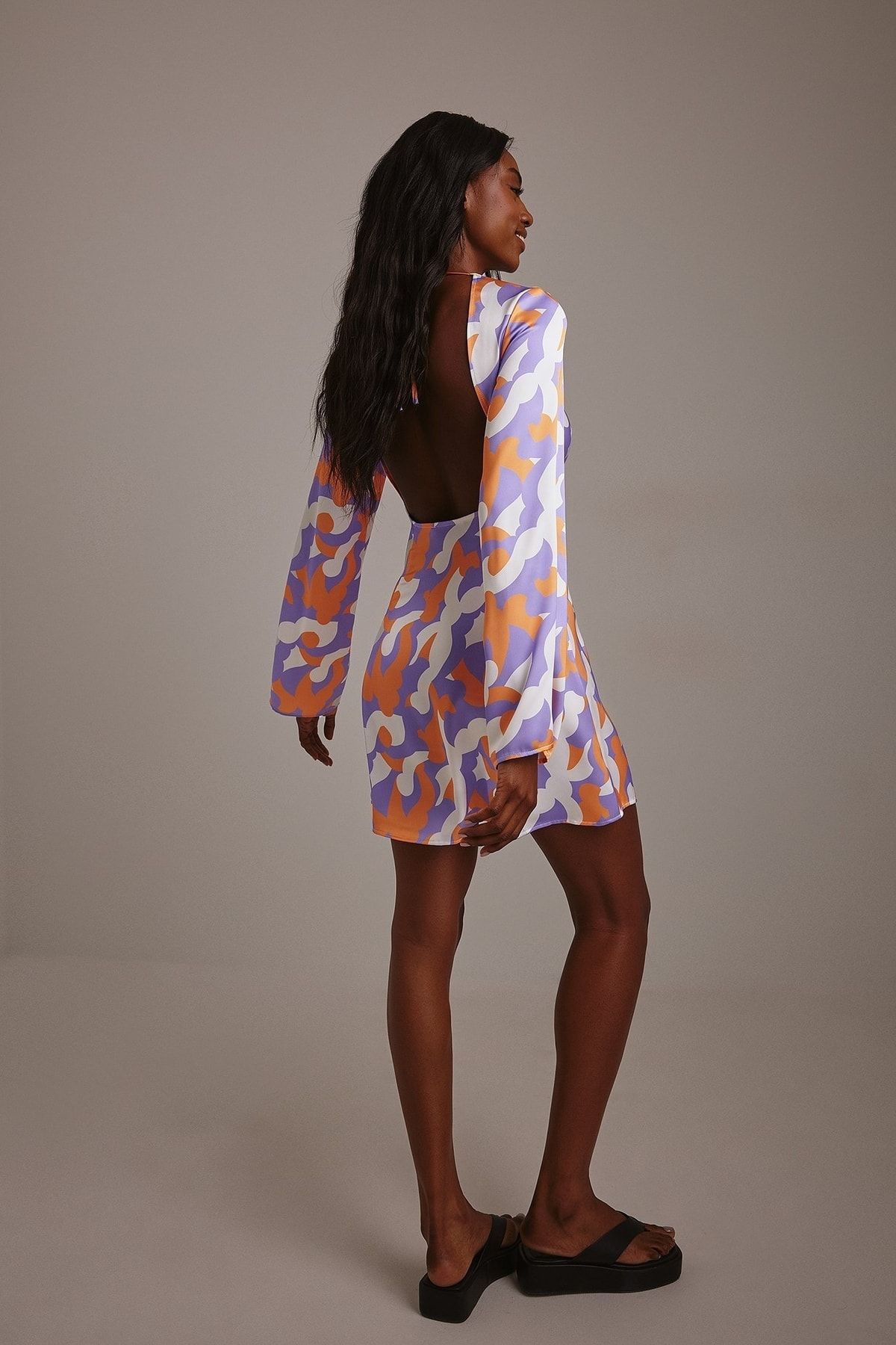 NA-KD Kleid Mehrfarbig Skater EH5589