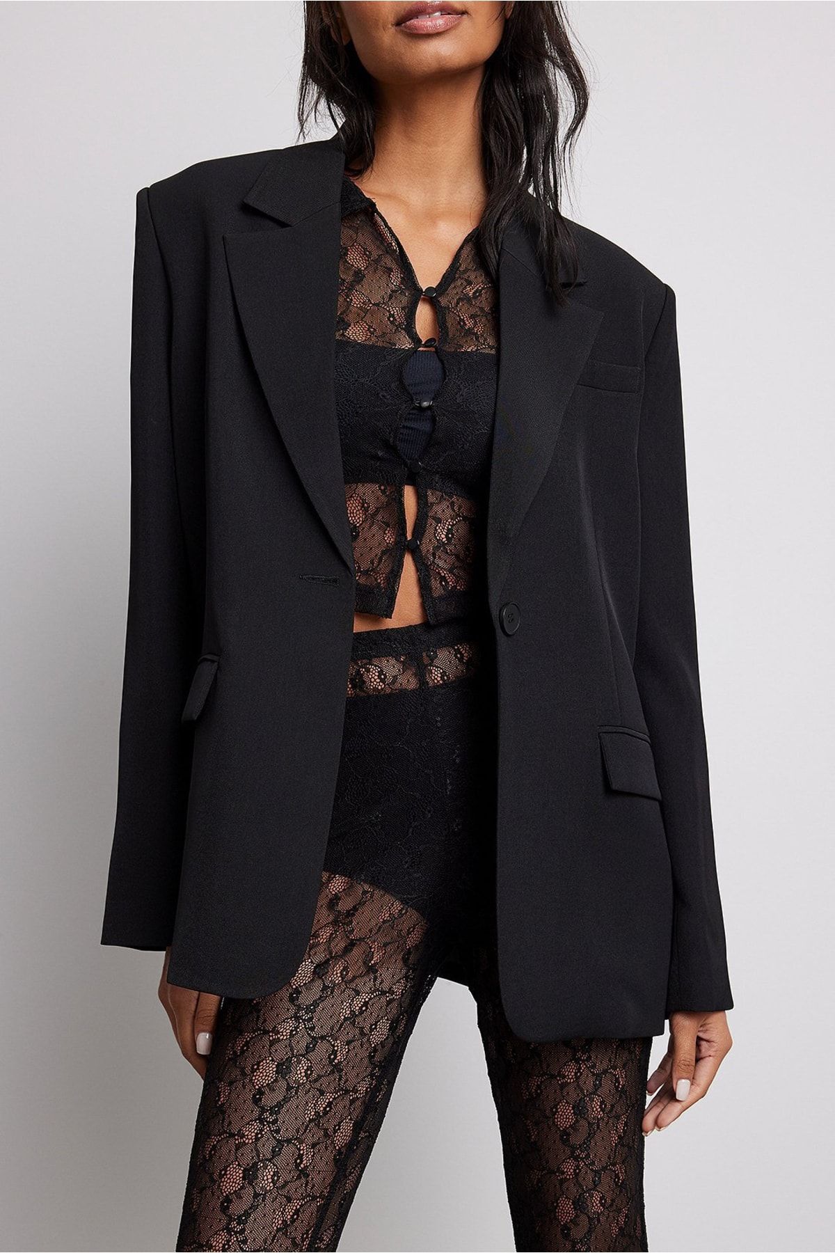 NA-KD Tunika Schwarz Regular Fit