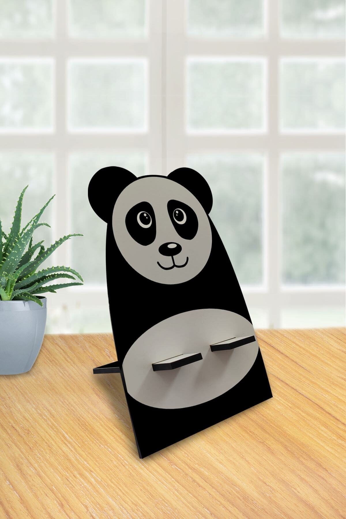 Flipped Panda Telefon & Tablet Tutacağı Ahşap Masaüstü Standı Fiyatı