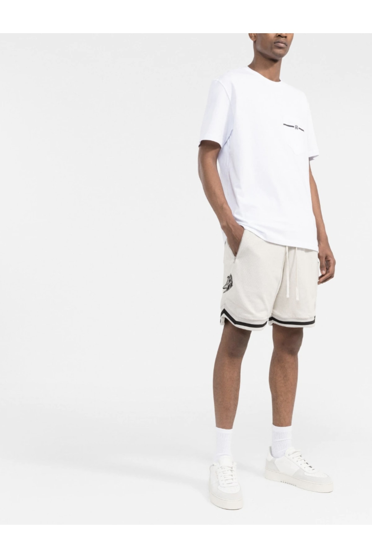 تیشرت مردانه سفید امیری | amirimacorewhite اورجینال - تصویر 3