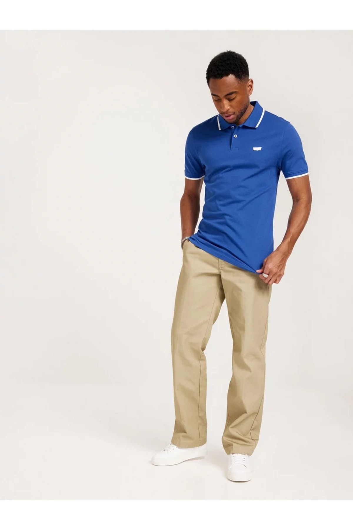 پولوشرت لیوایز مردانه پنبه ای آبی  راسته Slim Fit/اسلیم فیت    Regular/رگولار Daily/روزانه | Levi's A4842-0008 IN - تصویر 4
