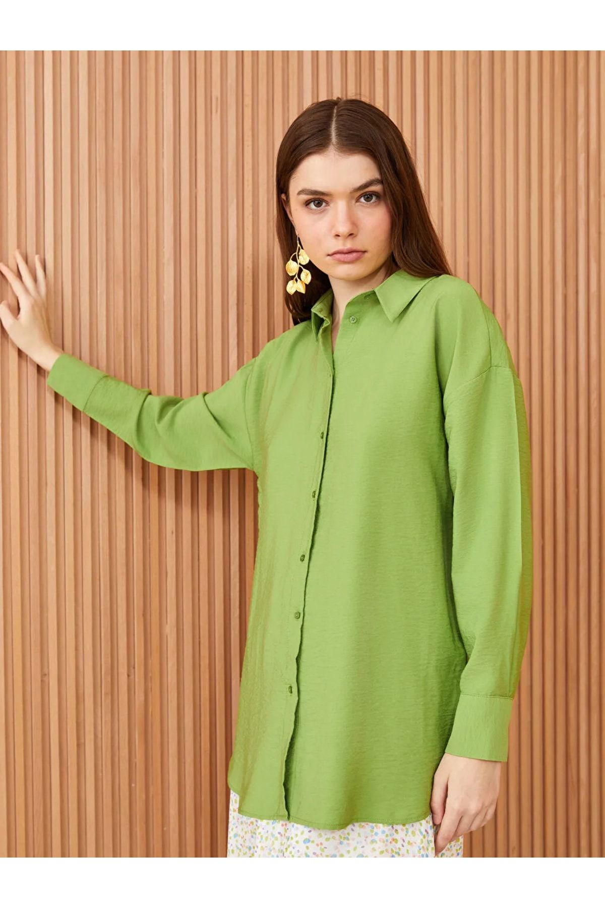 LC Waikiki Tunika Grün Oversized Fast ausverkauft