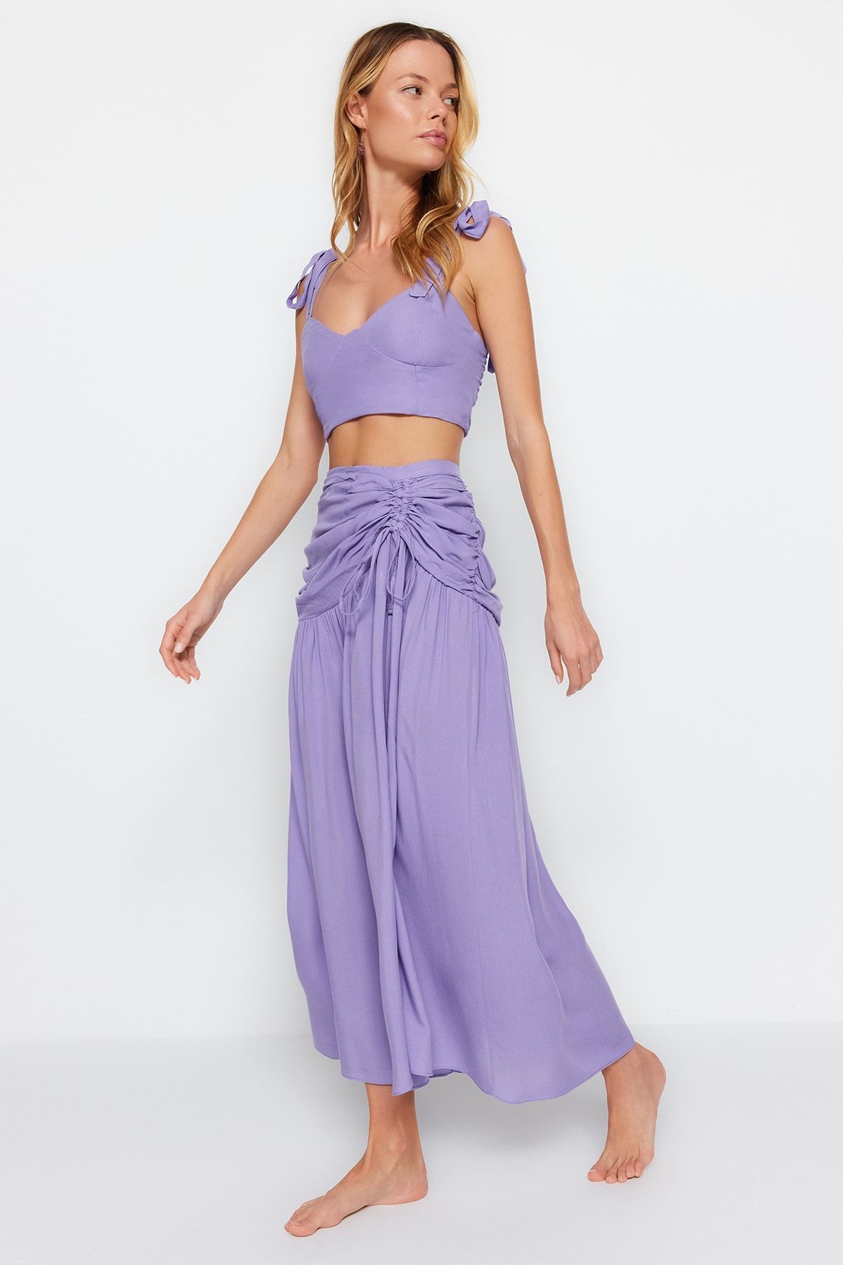 Trendyol Collection Zweiteiler Lila Regular Fit
