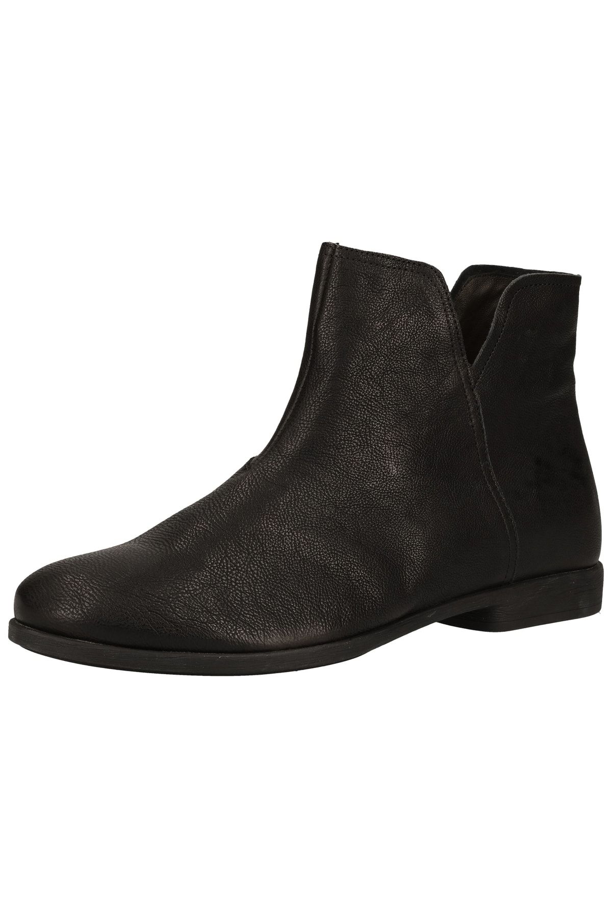 Think! Stiefelette Schwarz Flacher Absatz Fast ausverkauft