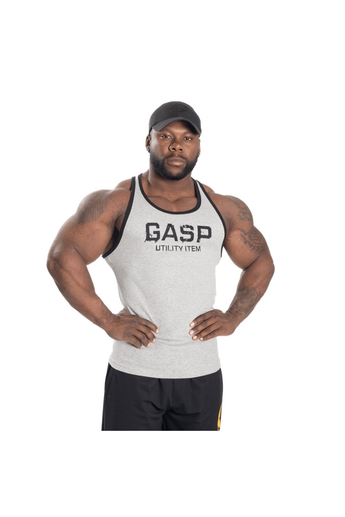 GASP-Ribbed T-back Tank Top 4