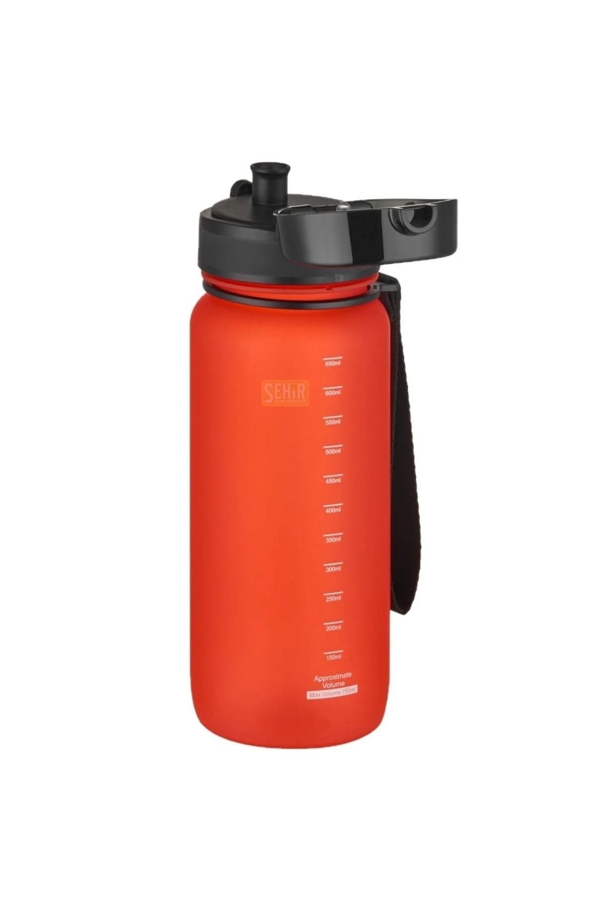 قمقمه ورزشی قرمز 650 میل مجموعه جدید نرم Tritan Water Uzspace