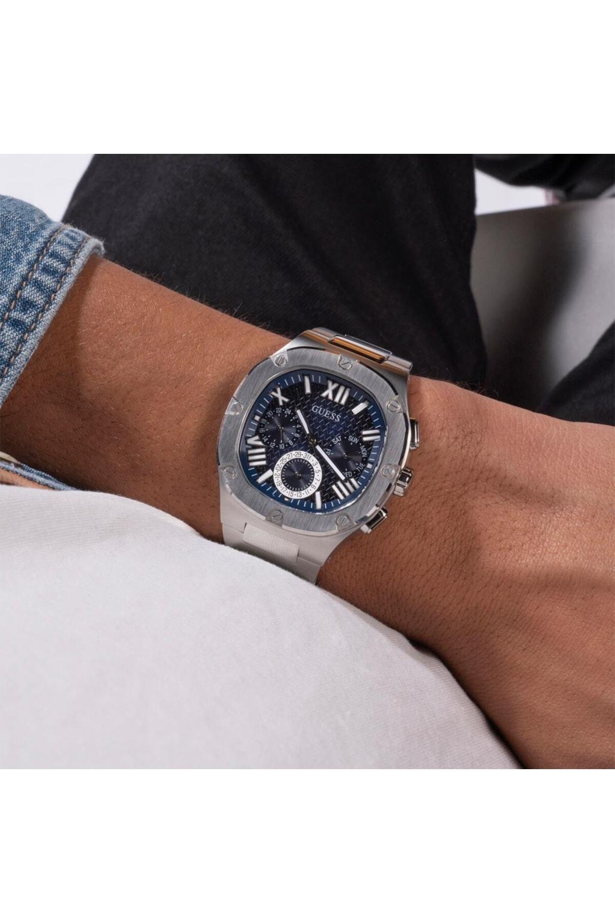 ساعت مردانه نقره اي گسGuess | GUGW0572G1 اورجینال - تصویر 6