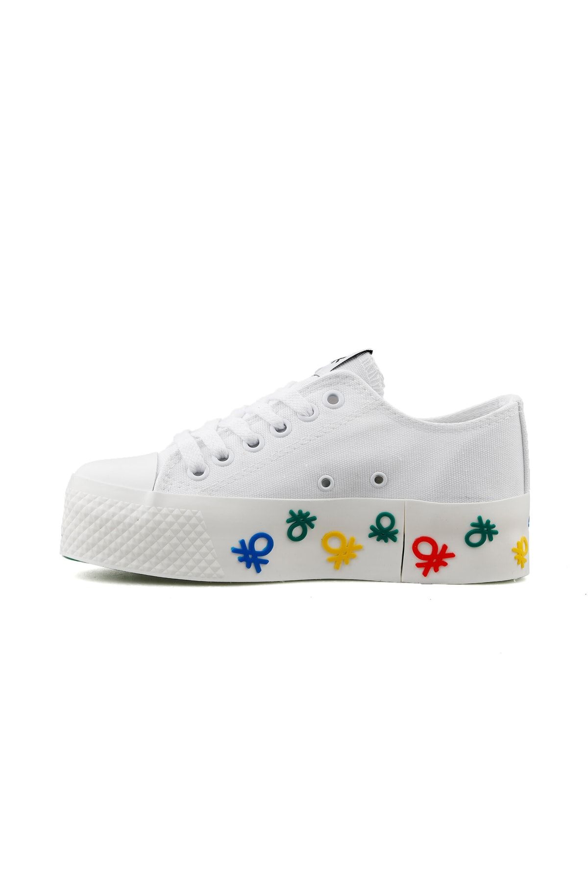 United Colors of Benetton-Bn 30940 White Women's Casual Shoes Bn-30940 2