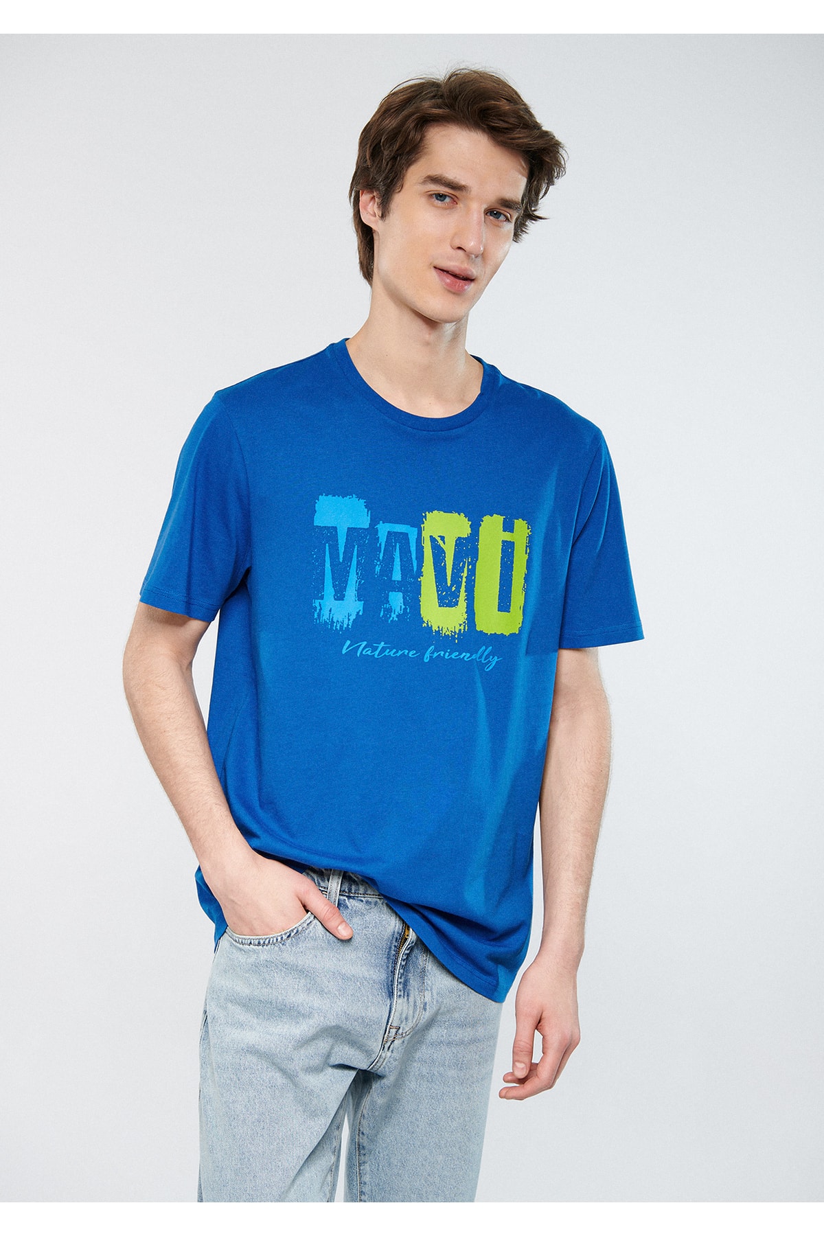 Mavi T-Shirt Blau Regular Fit Fast ausverkauft