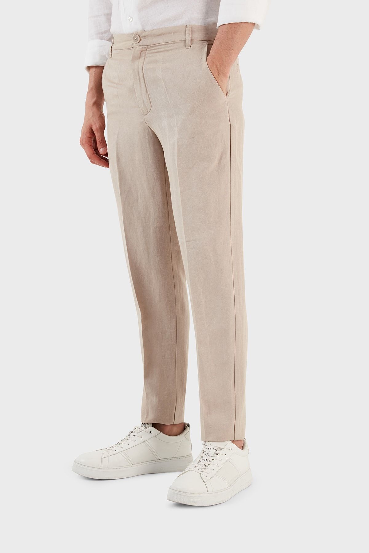 Armani Exchange slim fit trousers in ultra stretch twill - ARMANI EXCHANGE  - Pellecchia Store