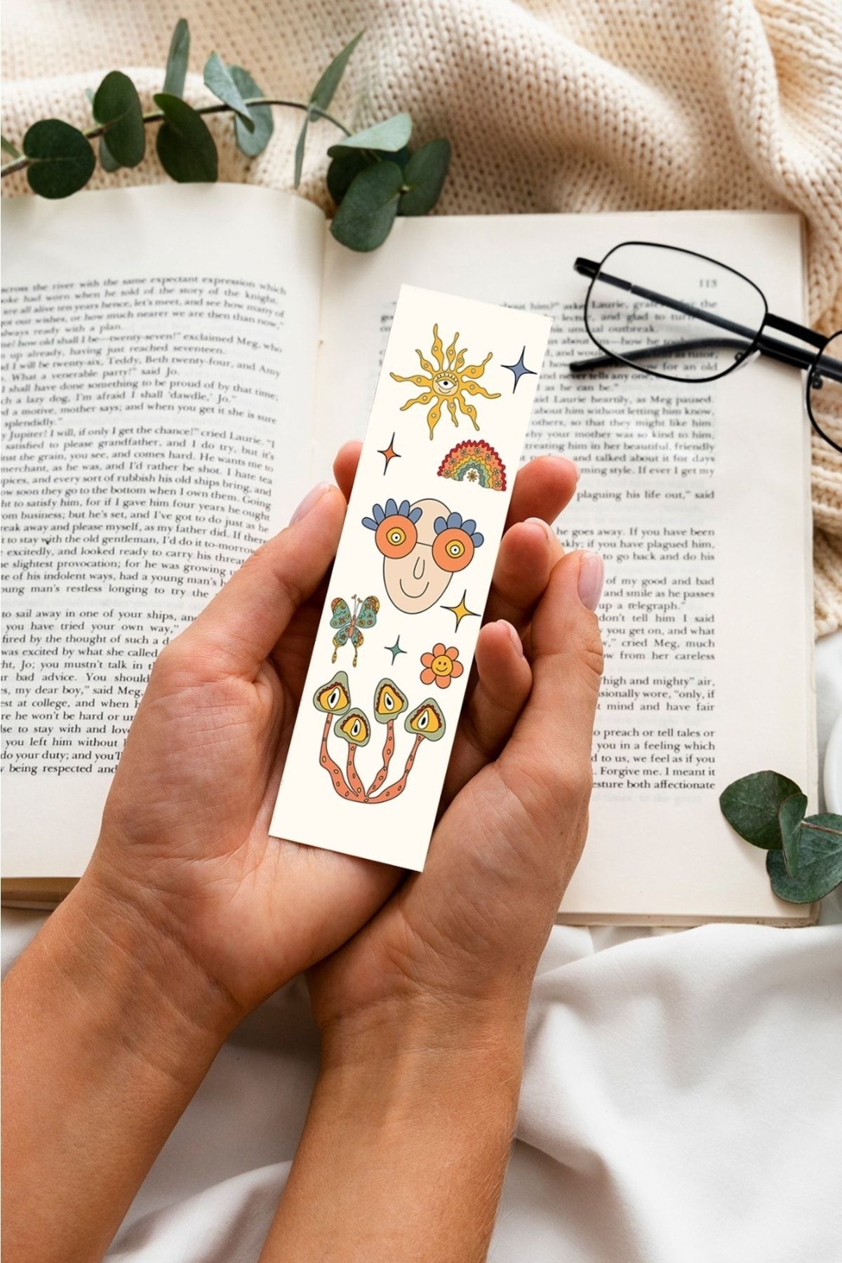Paytak Moda-Groovy Nostalgia 70' 80' Mixed Design 10 Pieces Bookmarks Set Pytkayrac59 4