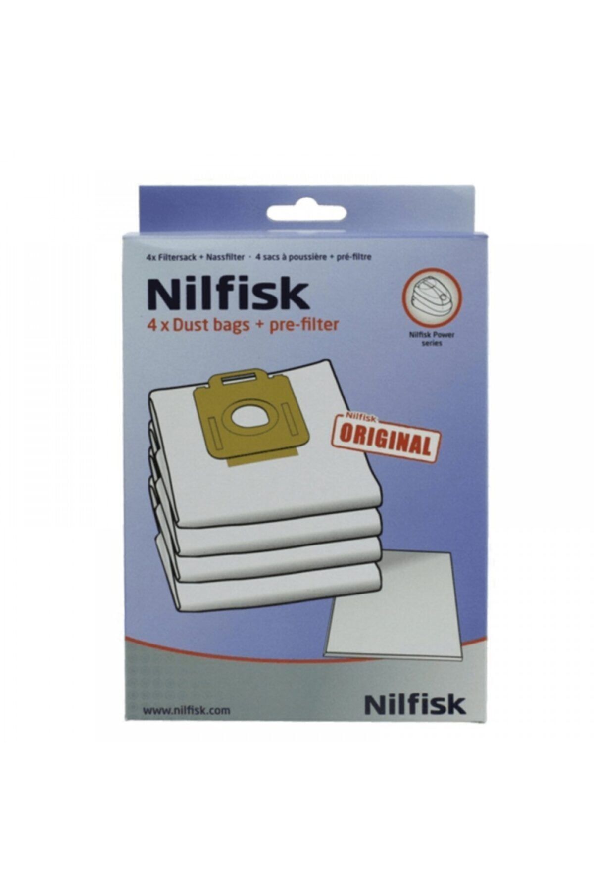 Nilfisk-Power P12 Dust Bag and Hepa Filter Set 4