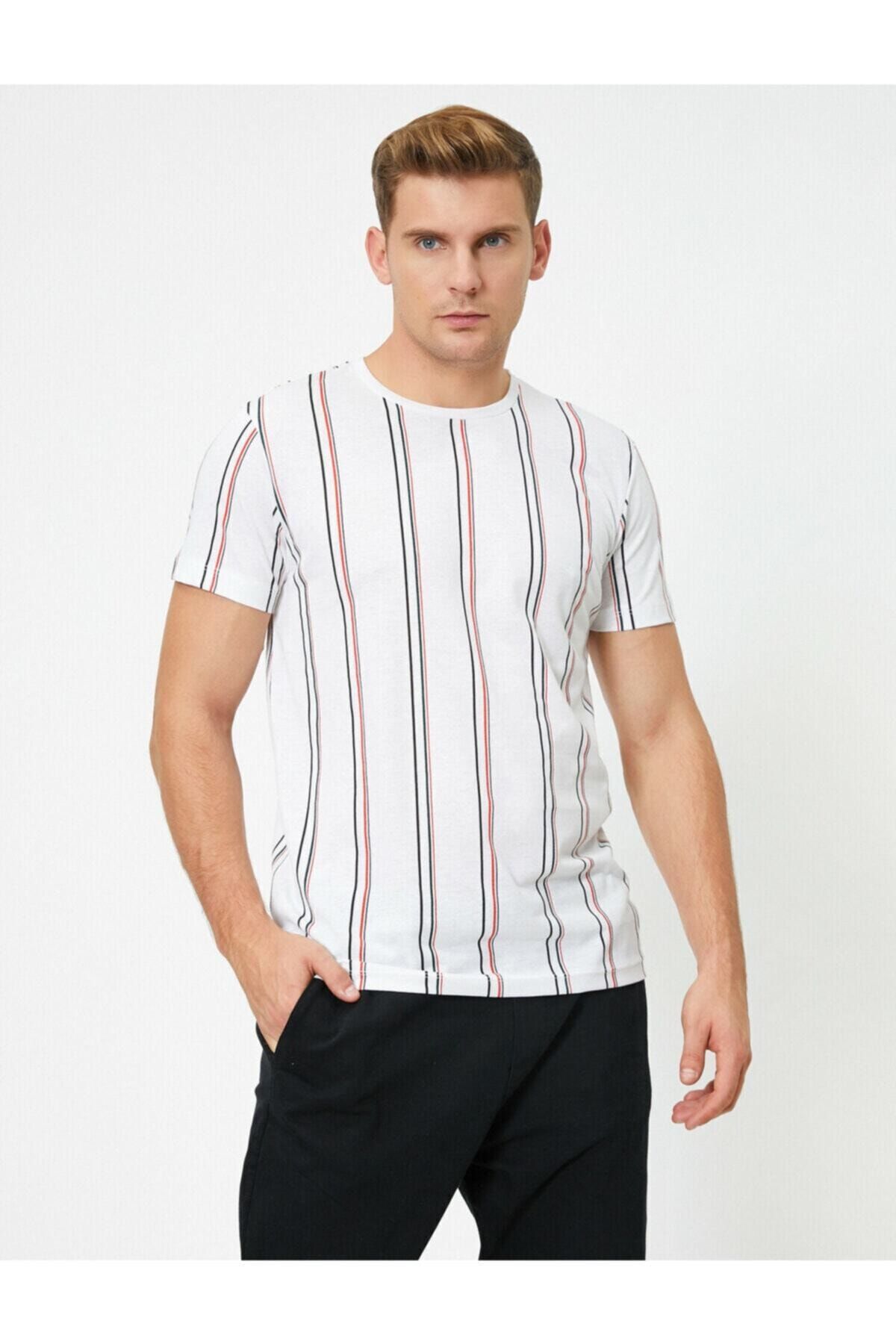 Koton T-Shirt Weiß Regular Fit Fast ausverkauft