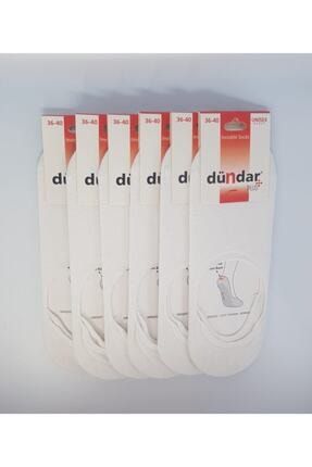 6'lı Paket Beyaz Kadın Soft Yıkama Kokulu Unisex Plus Babet Çorap Fua Shop FUA8214FUA