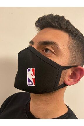 Nba Baskılı Pamuklu Yıkanabilen Maske çorapbankmask34