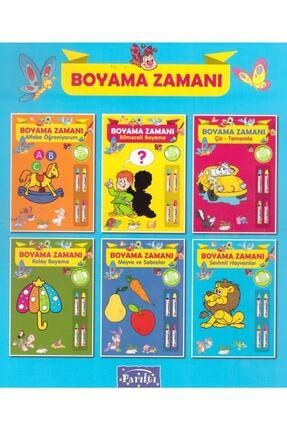 Boyama Zamanı 3-6 Yaş Pastel Boya Kalemli 6 Kitap 97860