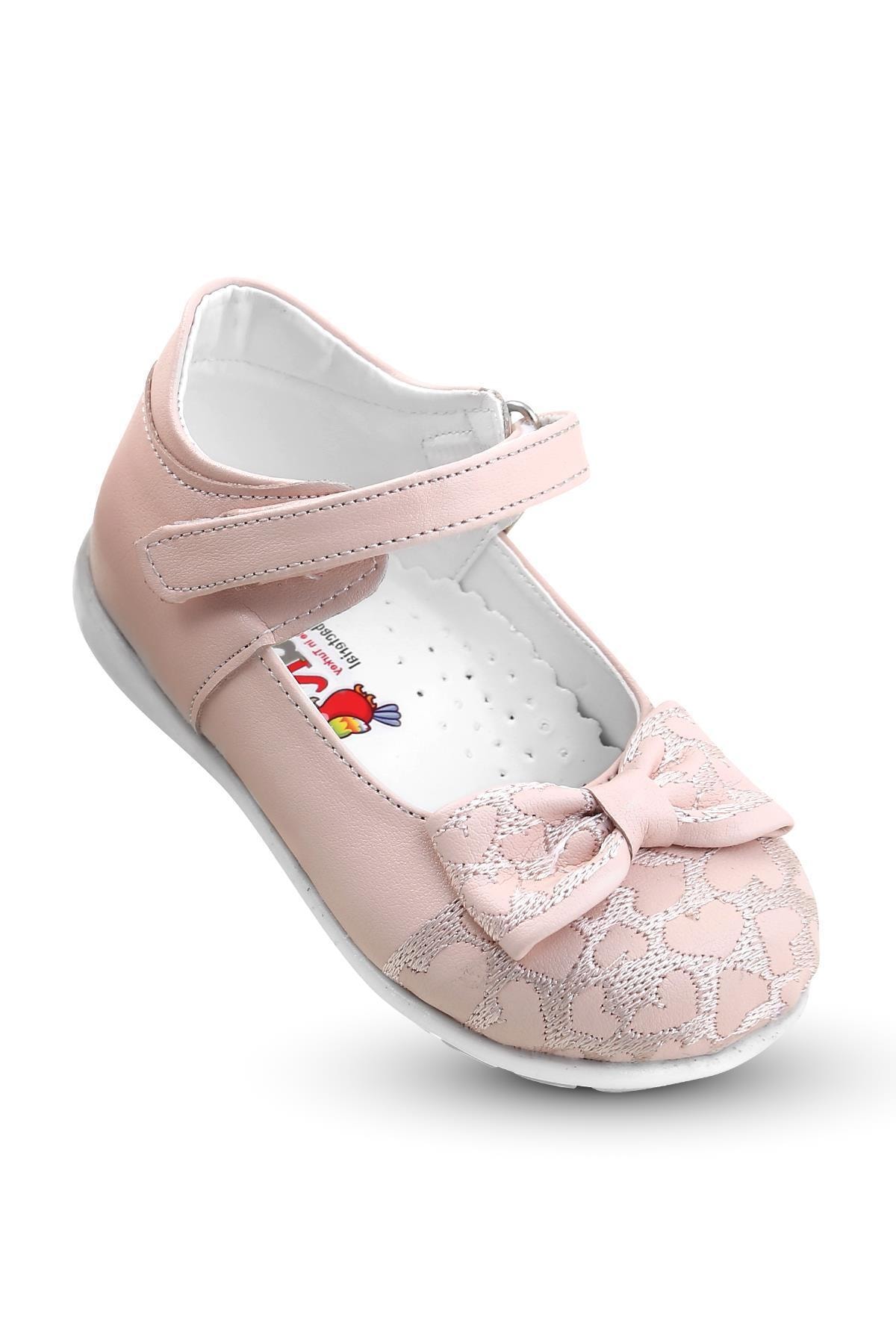 KAPTAN JUNIOR Kız Bebek Ortopedik Ayakkabı Spor Babet Bssk 200 Pudra