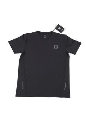 Erkek Siyah Spor T-shirt FXS T-SHIRT2323
