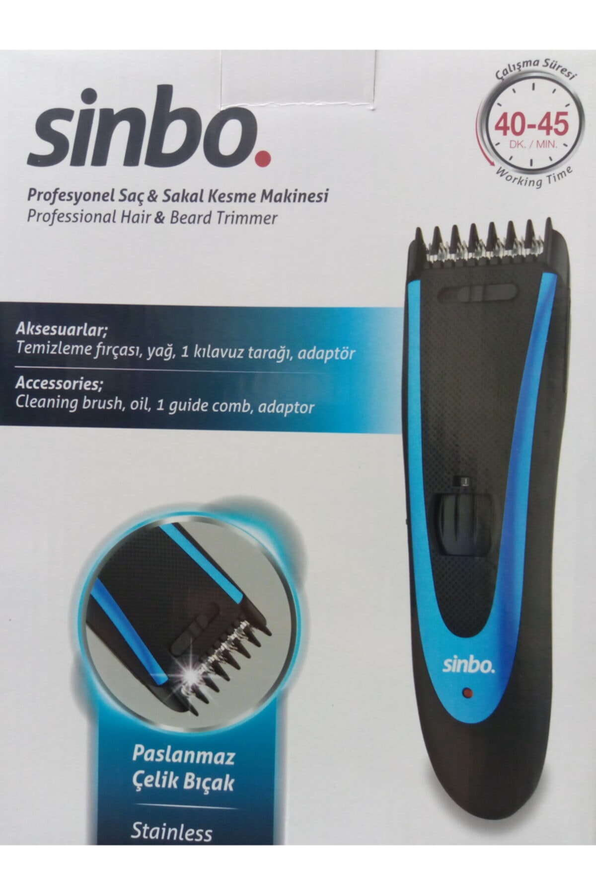 Sinbo Profesyonel Saç Sakal Kesme Tıraş Makinası Shc 4391