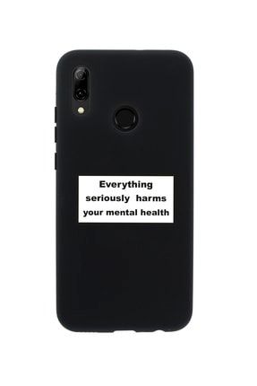 Huawei Psmart 2019 Everythink Premium Silikonlu Siyah Telefon Kılıfı MCHPS19LEVR