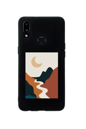Samsung A10s Landscape Art Premium Silikonlu Siyah Telefon Kılıfı MCSAMA10SLLNDA