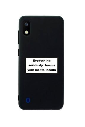Samsung A10 Everythink Premium Silikonlu Siyah Telefon Kılıfı MCSAMA10LEVR