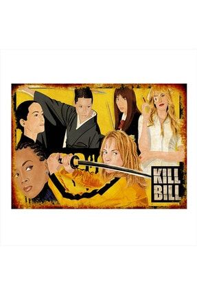 Kill Bill Mdf Poster 50cm X 70cm yatık-20955-50-70