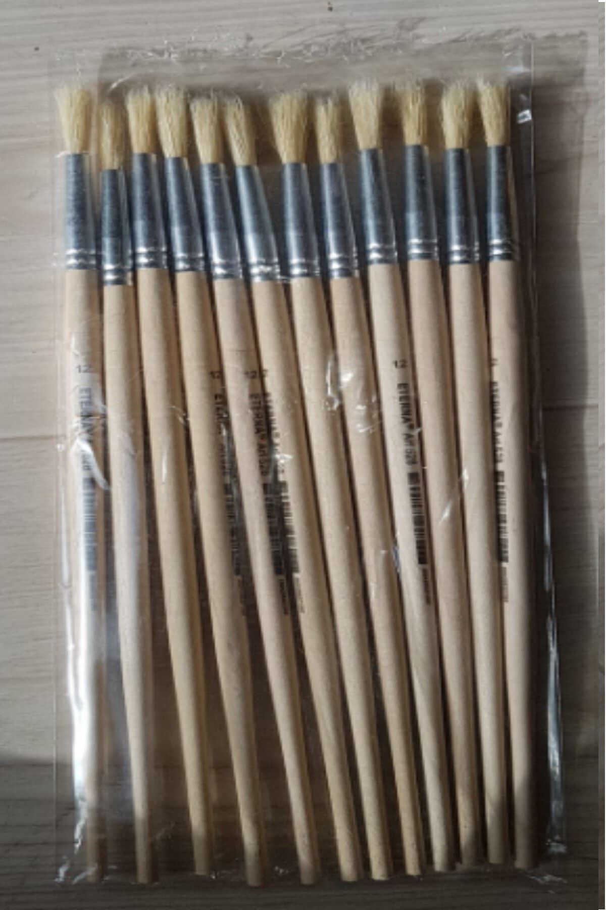 F rsatYap Market Hobby Art Brush Natural Bristle No 12 12 Pieces